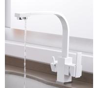 Robinet de cuisine pivotant à 360° avec filtre à osmose Grifo de Cocina pour eau potable, système de double sortie, installation facile, design moderne