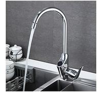 Robinet de cuisine pivotant à 360° avec indicateur de température en laiton durable pour la maison et la cuisine, facile à installer, design moderne