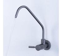 Robinet de cuisine pivotant à 360° en acier inoxydable Grifo de Filtro de Agua - Filtre à eau domestique à osmose inverse - Monomando - Pour eau froide - Gris - Raccord 6,35 mm