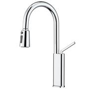 Robinet de cuisine pivotant à 360° en laiton avec pulvérisateur extractible 3 fonctions Robinet d'évier de cuisine moderne et design élégant pour un usage domestique et commercial.