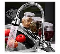 Robinet de cuisine pivotant à 360 ° en laiton massif, pulvérisateur à tirettes, mitigeur à poignée unique, bec réglable, support de chevalet, design moderne, durable et facile à installer