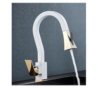 Robinet de cuisine Platinum avec chauffe-eau rotatif à double fonction, installation facile, mélangeur d'eau froide, parfait pour la rénovation d'évier de cuisine