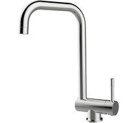 Robinet de cuisine pliable rotatif à 360° en acier inoxydable SUS304, peu encombrant devant la fenêtre, mitigeur monocommande, anti-traces de doigts, moderne et pratique pour les petites cuisines et