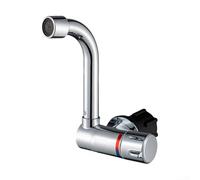 Robinet de cuisine pour camping-car à poignée unique eau chaude et froide - Robinet pliable avec rotation à 360 degrés - Construction en laiton - Buse moussante pour caravane