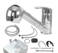 Robinet de cuisine pour camping-car | Robinet d'évier de cuisine avec pulvérisateur extractible, robinets d'évier utilitaires pour camping-cars, cinquième roues, camping-cars, remorques de voyage,