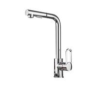 Robinet de Cuisine Pull-Out60cm, Mitigeur d'Eau Chaude et Froide Rotation à 360°, d'évier Un Trou, en Laiton Rehaussé,Électroplaqué(Electroplated)