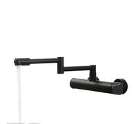 Robinet de cuisine rabattable Robinet de cuisine télescopique et pliable en laiton, pivotant à 360°, montage mural, for salle bain, mitigeur d'évier(Color 1)