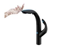 Robinet de cuisine, robinet de cuisine en laiton en laiton de luxe avec conception de débarquement, 2 fonctions à 2 fonctions à double commande froide et chaude et à soupçon de lavabo moderne pour