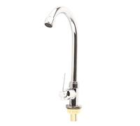 Robinet De Cuisine, Robinet Vertical à Arc élevé, Robinet Vertical Froid Simple, Robinet De Cuisine à Eau G1/2 Pouces Rotatif à 360 ° Pour Cuisine, Extérieur, Jardin Et Bar.