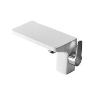 Robinet de cuisine, robinets de bassin Fibre de carbone noir et chaud, porcelaine Save Space Room Robinet Single Hand Handle Water évier mélangeur H851 pour évier de cuisine, bar, ferme, linge (H851)