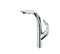 Robinet de cuisine, robinets d'évier de cuisine, robinet de cuisine en laiton en laiton en or de luxe avec conception de débarquement, robinet à lavabo moderne à double manche à 2 fonctions à 2