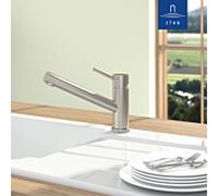 Villeroy & Boch Como Window Mitigeur de cuisine à installer sous une fenêtre, pivotant, 925700LC,
