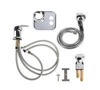 Robinet de cuvette de shampoing, remplacement du robinet chromé professionnel, tuyau de pulvérisation