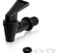 Robinet de distributeur d'eau, bouteille en verre pour infusion, carafe d'eau froide en plastique PP, robinet de distributeur de jus et d'eau minérale ABS