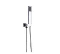 Robinet de douche à effet pluie de 16 pouces, ensemble de douche de bain encastré à poignée unique avec douchette à main, bec en laiton, montage mural(G/r/e/en)