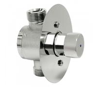 Robinet de douche À encastrer. Entrée et sortie à filetage mâle 3/4” G. Limiteur de débit 20 l/min. - TRES 112178