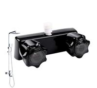 Robinet de douche à fermeture éclair, robinet de douche RVB, robinet de douche de caravane de camping - Aérateur de valve de robinet avec 2 boutons pour les options d'entretien, utilisation