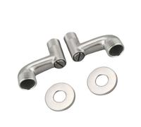 Robinet de douche coudé pour salle de bain - Raccord coudé - Angle de pied incurvé - Vannes - Raccord de tuyau de douche coudé - Adaptateur de robinet