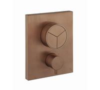Robinet de douche Crosswater Crossbox - thermostatique - adapté pour 3 fonctions - push - bronze brossé PROCBPUSH2500LBPBZP