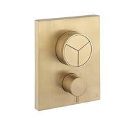 Robinet de douche Crosswater Crossbox - thermostatique - adapté pour 3 fonctions - push - laiton brossé PROCBPUSH2500LBPF