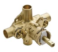 Robinet de douche dissimulé avec technologie d'équilibrage de pression, arrêt de limite de température et montage dos à dos, compatible avec tuyaux en cuivre CPVC PEX IPS