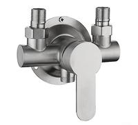 Robinet de Douche en Acier Inoxydable, mitigeur Mural Eau Chaude/Eau Froide, vanne de contrôle de Douche réglable et Design SK pour salles de Bains Modernes