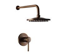 Robinet de douche encastrable Antique Laiton Vintage Système De Douche En Céramique Valve Bain Douche Mélangeur Robinets Mitigeur Robinet De Salle De Bains Unique fonction Douche
