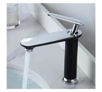 Robinet de douche haut de gamme or et noir, mitigeur eau chaude/eau froide, robinet mitigeur monocommande en laiton, lavabo élégant, vasque de cuisine raffinée