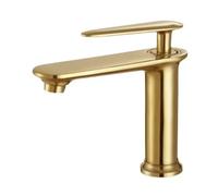 Robinet de douche haut de gamme or et noir, mitigeur eau chaude/eau froide, robinet mitigeur monocommande en laiton, lavabo élégant, vasque de cuisine raffinée