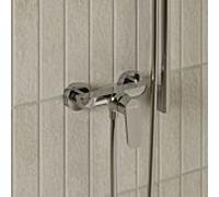 Kludi Mitigeur de douche X1 – monocommande, montage mural, raccords S, cartouche céramique