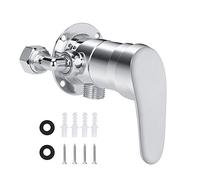 Robinet de douche mural en laiton exposé, G1/2 pouces en alliage de zinc pour salle de bain, mitigeur d'eau de douche solaire, mitigeur de douche de salle de bain avec vanne de
