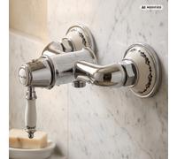 Robinet de douche PaulGurkes au design rétro, mélangeur monocommande