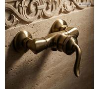 Robinet de douche PaulGurkes en bronze, mélangeur en laiton antique, rétro,