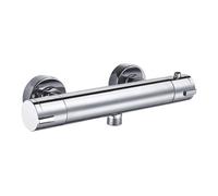 Robinet de Douche Thermostatique Mélangeur K2O Chillout Quiet 26,3x6,7x7,8 cm Mural 2 Boutons Finition en Laiton Chromé