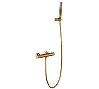 Robinet de douche thermostatique or brossé Line Imex BTD038-5OC, Mitigeur Douche, Robinet Salle de Bain