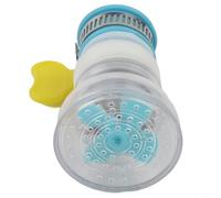 Robinet de filtre à eau pour évier de cuisine et salle de bain - Pommeau de douche rotatif à 360° avec technologie d'injection d'air d'économie d'eau compatible avec robinets ronds de 16 à 22 mm