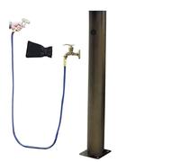 Robinet de fontaine à eau extérieur, robinet de jardin autoportant, robinet antigel pour terrasse et jardin, comprend un pistolet pulvérisateur de 7 m