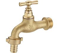 Robinet de jardin à clapet + raccord au nez M3/4' (20x27) sortie M1' (26x34) / - Ø 19 mm - 1151-2026L1