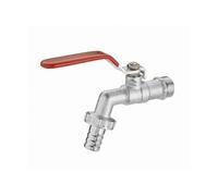 Robinet de jardin à sphère 1/4 tour + raccord au nez M1/2' (15x21) sortie male M1/2' (15/21) / - Ø 15 mm - 2155-1520ET