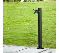 Robinet de jardin autoportant en acier inoxydable,Support de tuyau de jardin avec robinet tout en cuivre, adapté à l’irrigation et au nettoyage des arrière-cours(Style b,H95cm/37.4in)