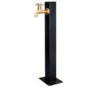 Robinet de jardin cascade fontaine robinet d'eau vertical en acier inoxydable antirouille et résistant au soleil borne d'eau pour l'irrigation lavage