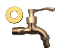 Robinet de jardin décoratif en bronze antique for machine à laver pour baignoire, salle de bain(Color1)