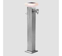 Robinet de jardin en acier inoxydable, colonne d'eau verticale antigel pour extérieur, robinet sur pied durable pour jardin, alimentation en eau robuste pour aménagement paysager, conception