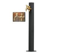 Robinet de jardin extérieur en acier inoxydable résistant au gel, avec double sortie et tube intérieur en acier inoxydable pour l'irrigation