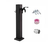 Robinet de jardin extérieur en acier inoxydable résistant au gel avec support de tuyau pour des solutions d'irrigation et d'arrosage efficaces.