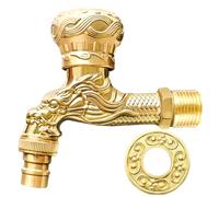 Robinet de jardin nostalgique, robinet vintage, robinet en laiton antique, robinet d'eau de jardin, pour la maison, la cuisine, la salle de bain, le jardin extérieur doré