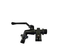 Robinet de jardin Robinet de jardin extérieur en laiton, robinet antigel avec raccord tuyau, double sortie for machine à laver(BK with 1 nipple)