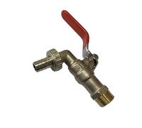 Robinet de jardin Robinet de jardin S60x6 filetage grossier for réservoir IBC, raccord robinet x adaptateur d'eau 1/2'' 3/4'', remplacement for et maison 1000 L