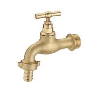 Robinet de Jardin Traditionnel a Clapet Mâle 20X27 - Mâle 20x27 avec raccord au nez Ø15 AROZ