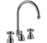 Robinet de lavabo 3 trous avec canon pivotant 360° Paffoni IRV057CR